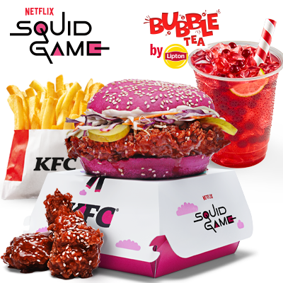 Zestaw Burger Koreański + 2x Koreańskie Hot Wings z Bubble Tea - cena, promocje, dostawa