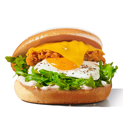 Brioche with egg and cheese