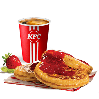 3 Pancakes Śniadaniowe Truskawka i napój