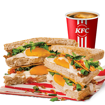 Podwójny tost i napój