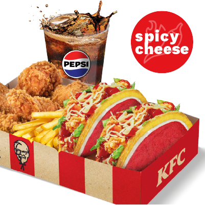 2x TACOS: SPICY CHEESE BIG BOX - price, promotions, delivery