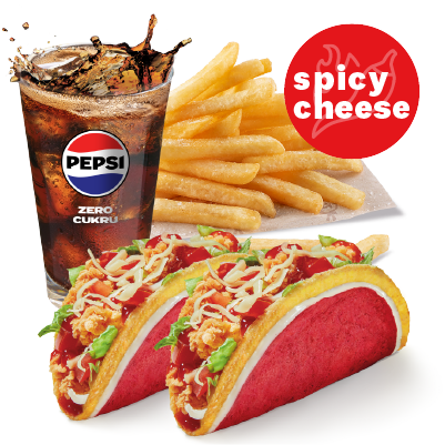 2x TACOS: SPICY CHEESE MENU - price, promotions, delivery