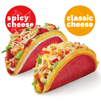 2x TACOS: CLASSIC CHEESE & SPICY CHEESE - cena, promocje, dostawa