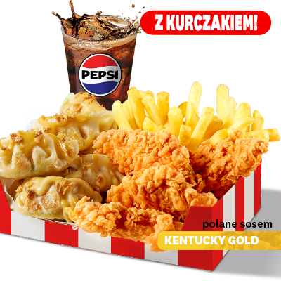 Pierożki KFC Big Box z sosem Kentucky Gold