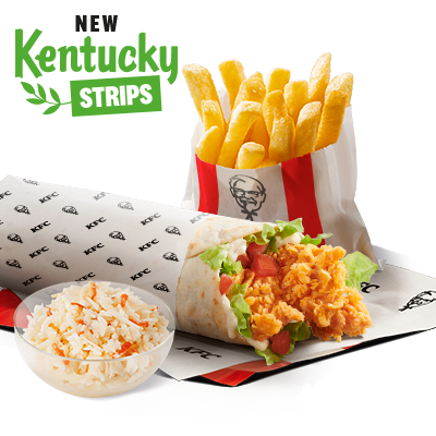 Twister with mild Kentucky Strips Menu