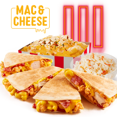 Mac&Cheese Qurrito Menu with Mac&Cheese Snack Box - price, promotions, delivery