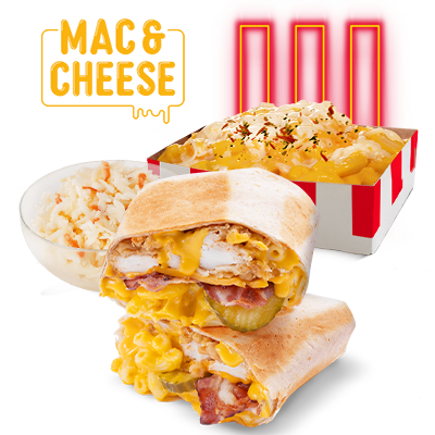 Mac&Cheese Wrapper Menu with Mac&Cheese Snack Box - price, promotions, delivery