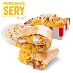 Zestaw Serowe Macaroni Wrapper z Serowym Macaroni Snack Box - cena, promocje, dostawa