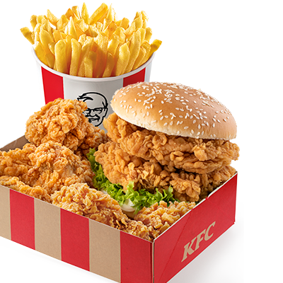 Zinger Burger Podwójny Big Box XL - cena, promocje, dostawa