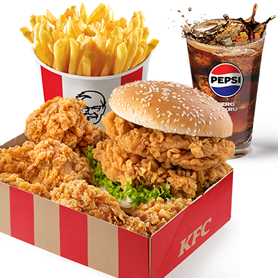 Double Zinger Strips Burger Big Box XL - price, promotions, delivery