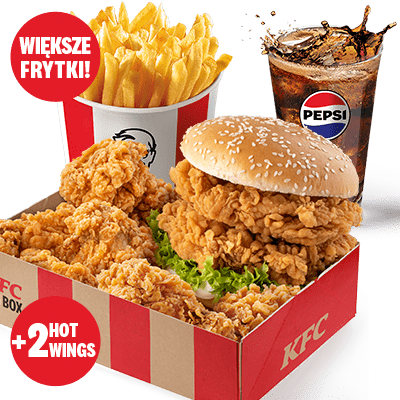 Zinger Burger Podwójny Big Box XL - cena, promocje, dostawa