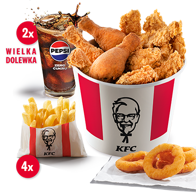 Kubełek Podwójny Classic 2x Wielka Dolewka & 4x Onion Rings - cena, promocje, dostawa