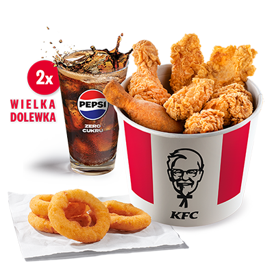 Kubełek Classic & 2x Wielka Dolewka & 4x Onion Rings - cena, promocje, dostawa