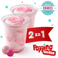 Popping Shake Bubble Gum 300 ml 2 za 1 - cena, promocje, dostawa