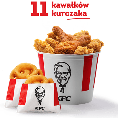 Wtorkowy Kubełek: 11 kawałków + 10x Onion Rings