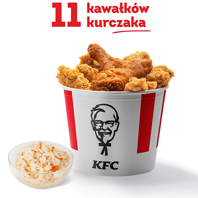 Wtorkowy Kubełek: 11 kawałków + Coleslaw
