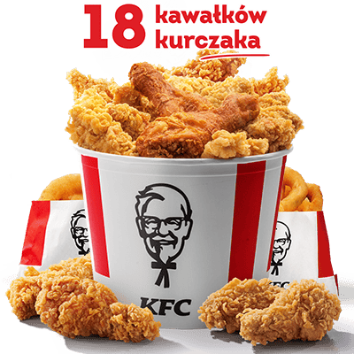 Wtorkowy Kubełek: 18 kawałków + 10x Onion Rings