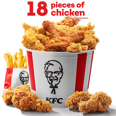 Tuesday Bucket: 18 pieces + Fries