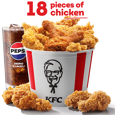 Tuesday Bucket: 18 pieces + Large Drink
