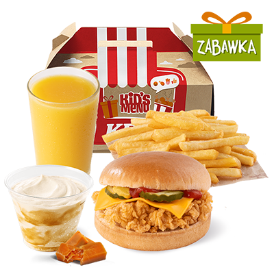 Zestaw Dziecięcy Cheeseburger + Shake Krówka 180ml