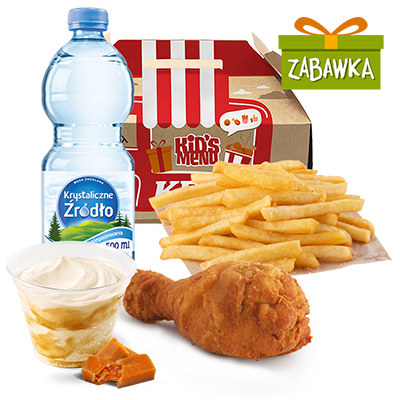 Zestaw Dziecięcy Nóżka Kentucky + Shake Krówka 180ml
