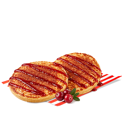 Pancakes 2 pcs. with cranberry sauce