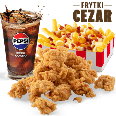 Zestaw Bites Grande 300g z frytkami Cezar