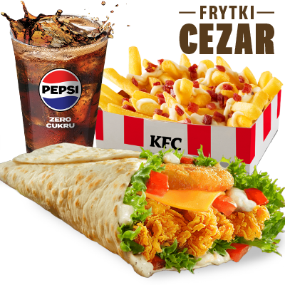 Zestaw Mega Pocket z frytkami Cezar