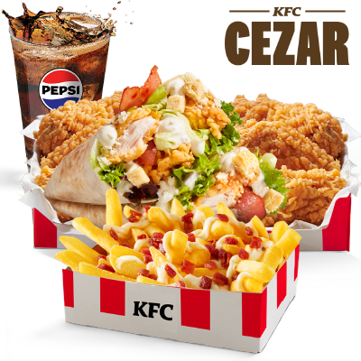 Caesar Maxi Twist Big Box with Caesar fries