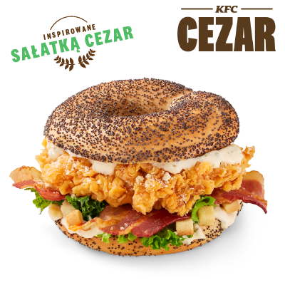 Bajgiel Burger Cezar