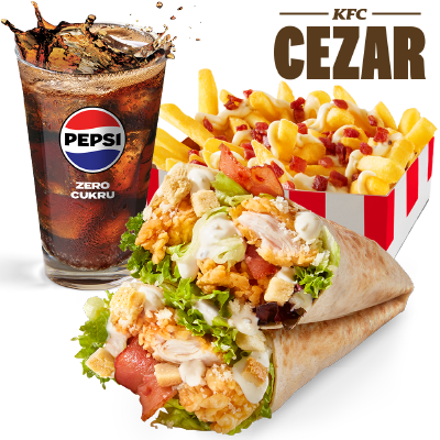 Caesar Maxi Twist Menu with Caesar fries