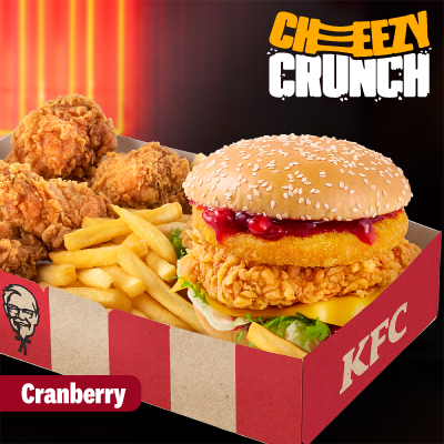 Cheezey Crunch Burger Cranberry Big Box