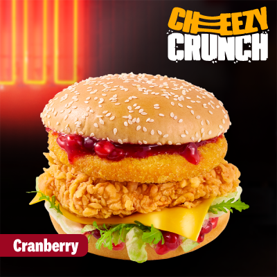 Cheezey Crunch Burger Cranberry
