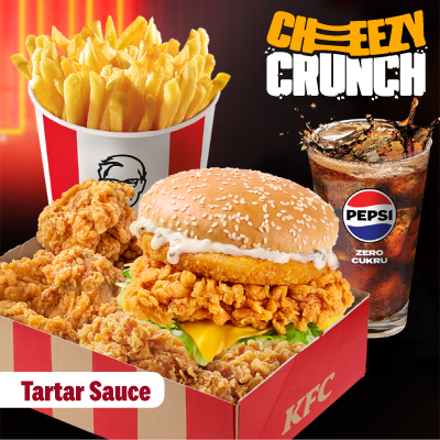 Cheezey Crunch Burger Tatar Big Box XL