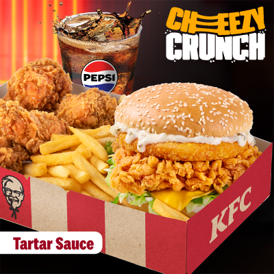Cheezey Crunch Burger Tatar Big Box