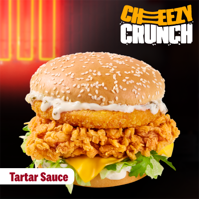 Cheezey Crunch Burger Tatar