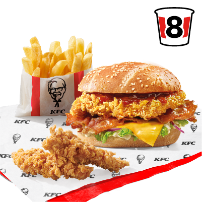 Grander Burger + 2x Strips + Fries