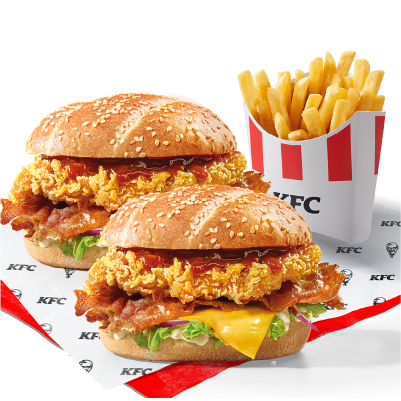 2x Grander Burger + Large Fries