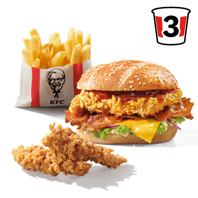 Grander Burger + 2x Strips + Frytki