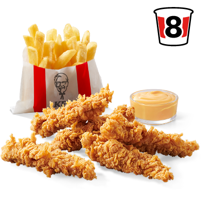 5x Strips + Frytki + Sos