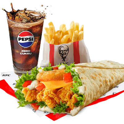 Mega Pocket + Frytki + Wielka Dolewka