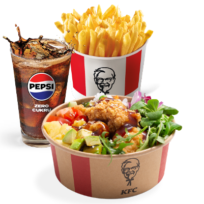 Poke California + Wielka Dolewka + Kubełek Frytek