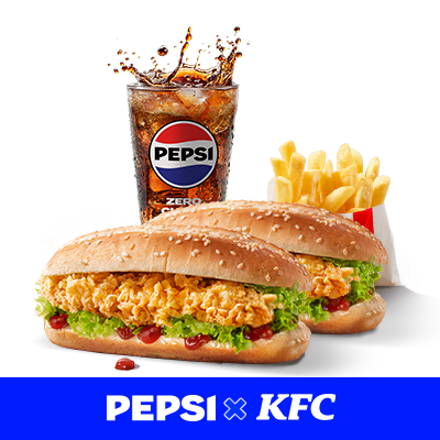 PEPSI SQUAD: 2x Longer + Large Fries + Refill