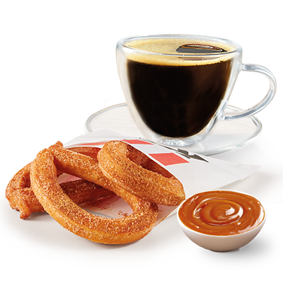3x Churros with  Sauce +Coffee 200 ml
