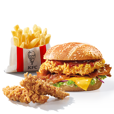 Grander Burger + 2x Strips + Fries