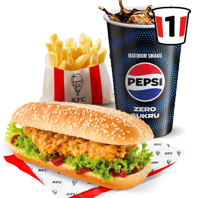 Longer + Frytki + Wielka Dolewka