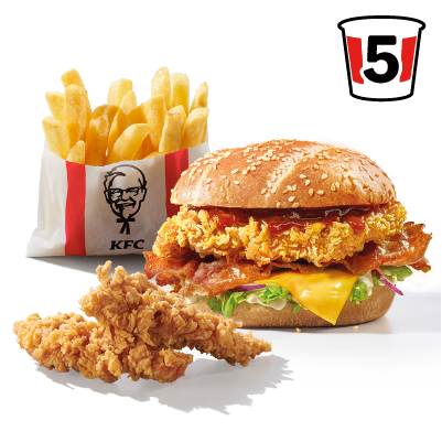 Grander Burger + 2x Strips + Fries