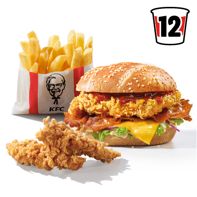 Grander Burger + 2x Strips + Frytki