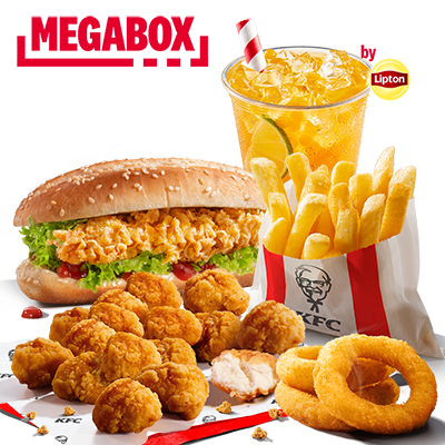 MEGABOX Longer & Popcorn Chicken & Bubble Tea