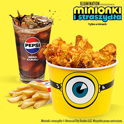 Minionki Kubełek 5 Strips z Frytkami i Wielką Dolewką